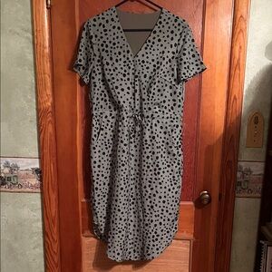 Polka Dot V-Neck Dress
